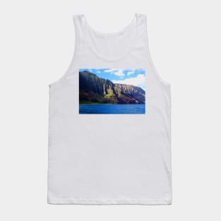 Blue Pacific and Rugged Na Pali Coastline of Kauai Hawaii Tank Top